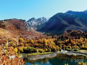 Lower Bells Canyon Reservoir and glacially sculpted Bells Canyon, Wasatch Range, Salt Lake County. Bells Canyon, Wasatch Range, Salt Lake County, Utah Photographer: Jim Davis; © 2015