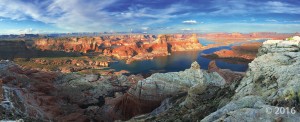 Lake Powell’s Gunsight Bay as seen from Alstrom Point, Kane County. Alstrom Point, Kane County, Utah Photographer: Marshall Robinson; © 2016