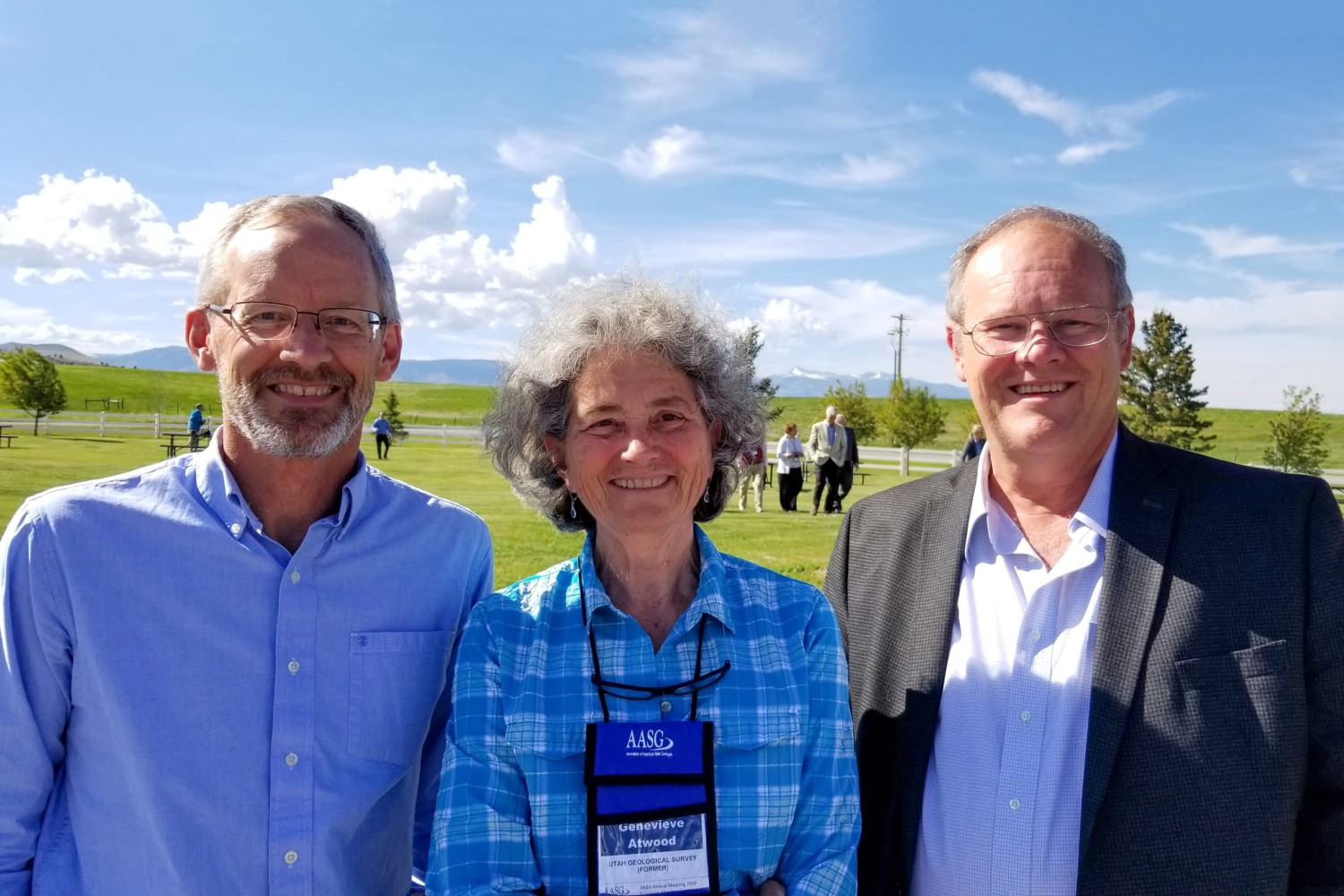 UGS Deputy Director Mike Hylland, former UGS Director Genevieve Atwood