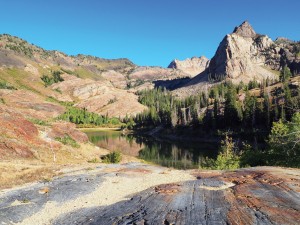 Lake Blanche, a possible geoheritage site, lies in a glacial cirque in the Wasatch Range, Salt Lake County.