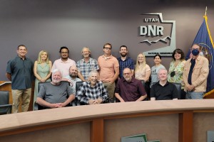 A group of people posing for a photo.