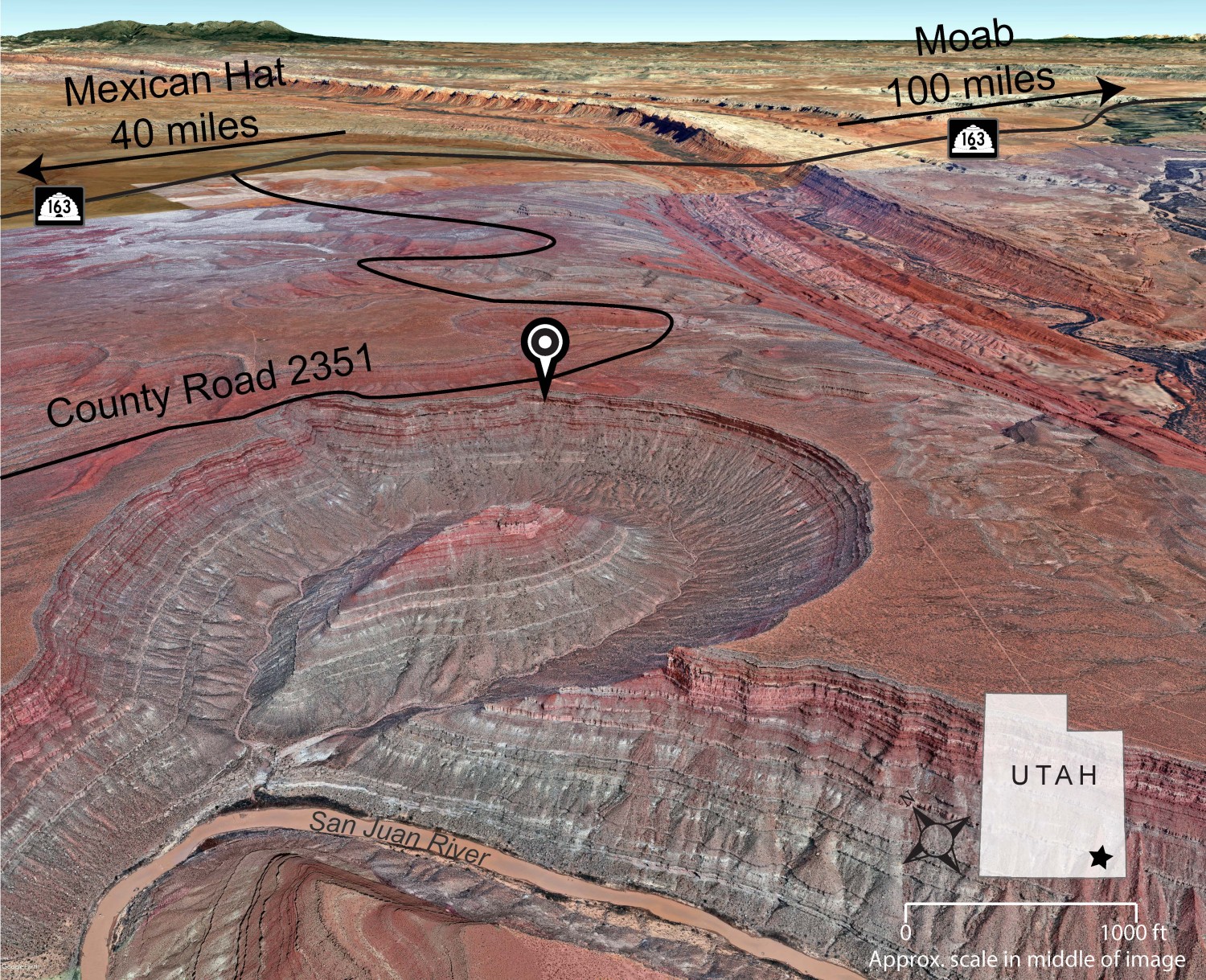 GeoSights San Juan River Rincon, San Juan County Utah Geological Survey
