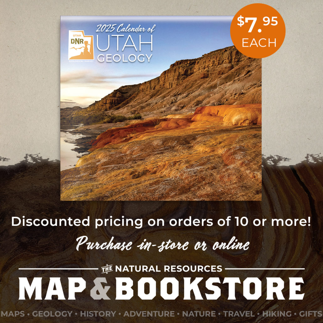 2025 Calendar Of Utah Geology Utah Geological Survey Bookstore Ad Calendar2025 1030x1030