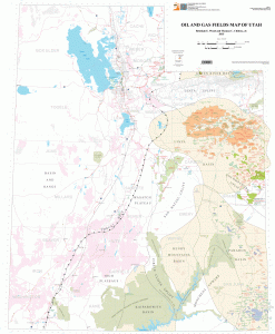 Circular 119 Oil and Gas Fields Map of Utah