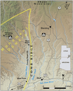 GeoSights - Comb Ridge map