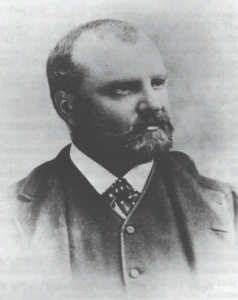 Black and white photo of Clarence King.