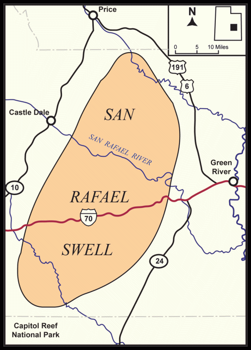 San Rafael Swell Location Map