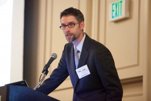 Michael Vanden Berg, UGS geologist and RMS-AAPG President, giving opening remarks at the Rocky Mountain Section of the American Association of Petroleum Geologists (RMS-AAPG) conference.