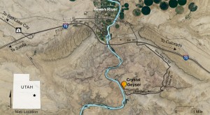 Crystal Geyser location map